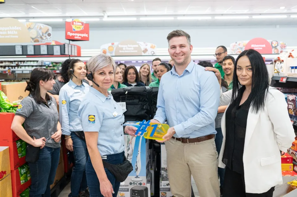 Lidl νικητές διαγωνισμού καλύτερης ταμειακής εξυπηρέτησης Άργος Ορεστικό  070, φωτογραφία 2